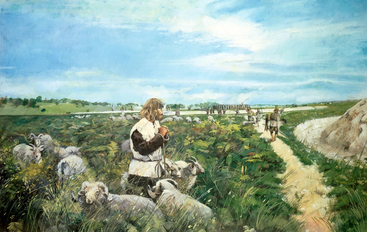 Krajina Stonehenge, c2500BC, c1990-2010 od Ivan Lapper