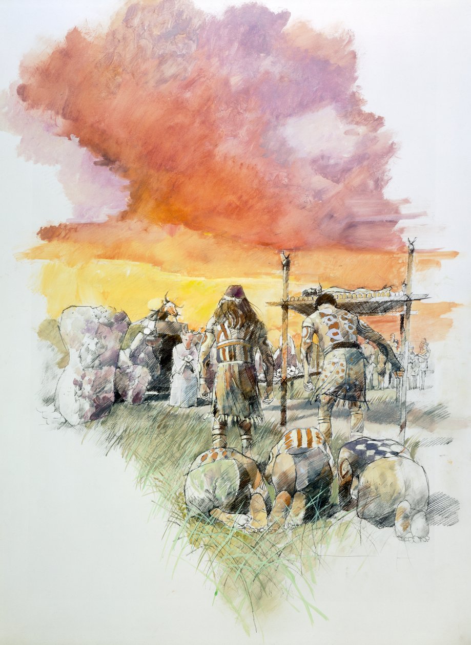 Stoney Littleton Long Barrow, c3500BC, c1990-2010 od Ivan Lapper