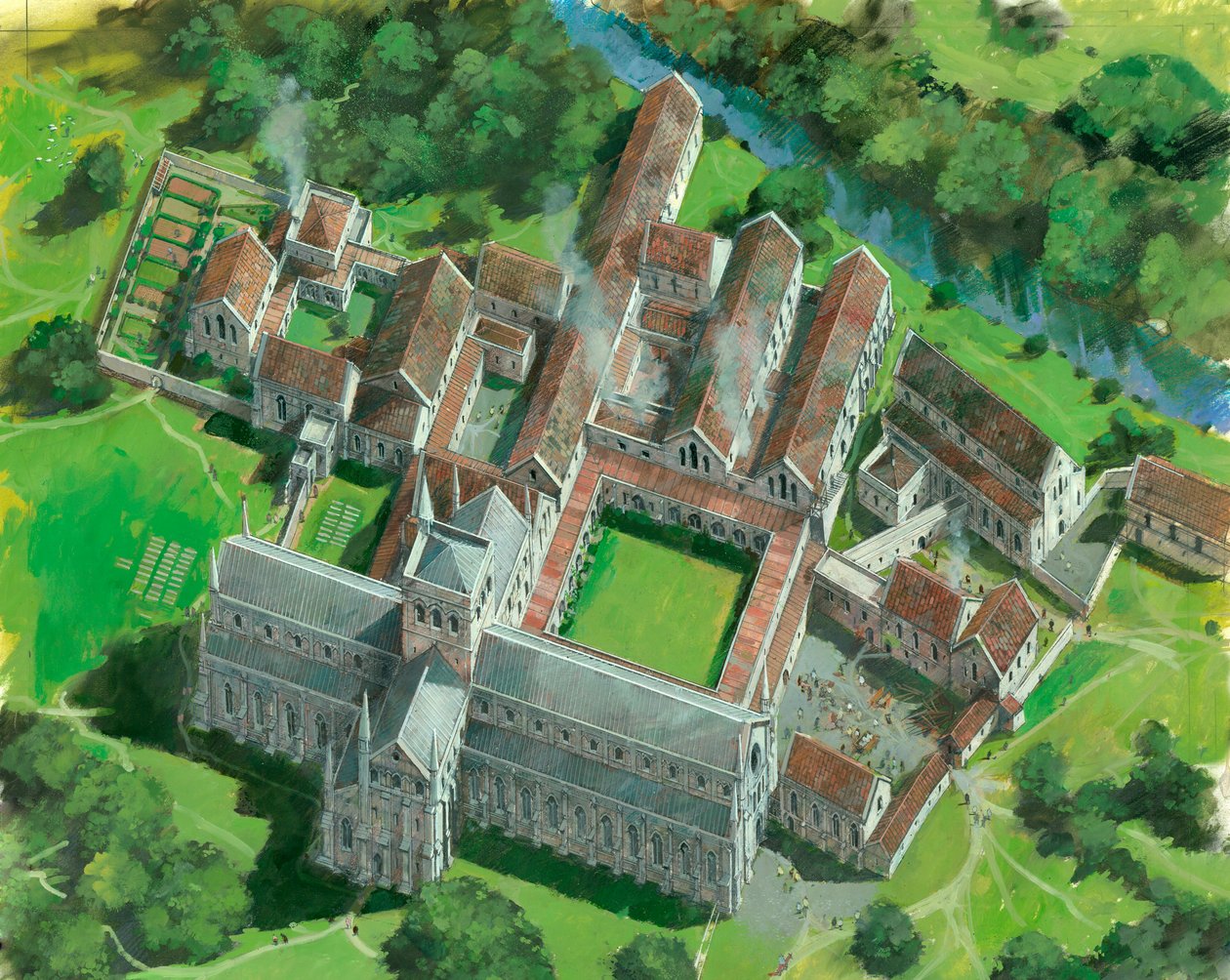 Waverley Abbey, Farnham, Surrey, c1990-c2005 od Ivan Lapper