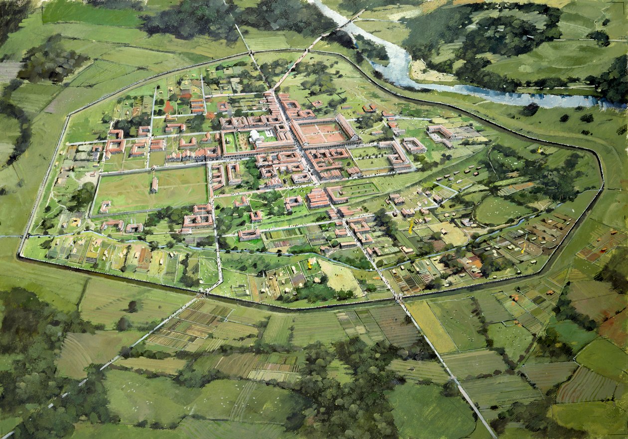 Wroxeter Roman City, c3. století, c1990-2010 od Ivan Lapper