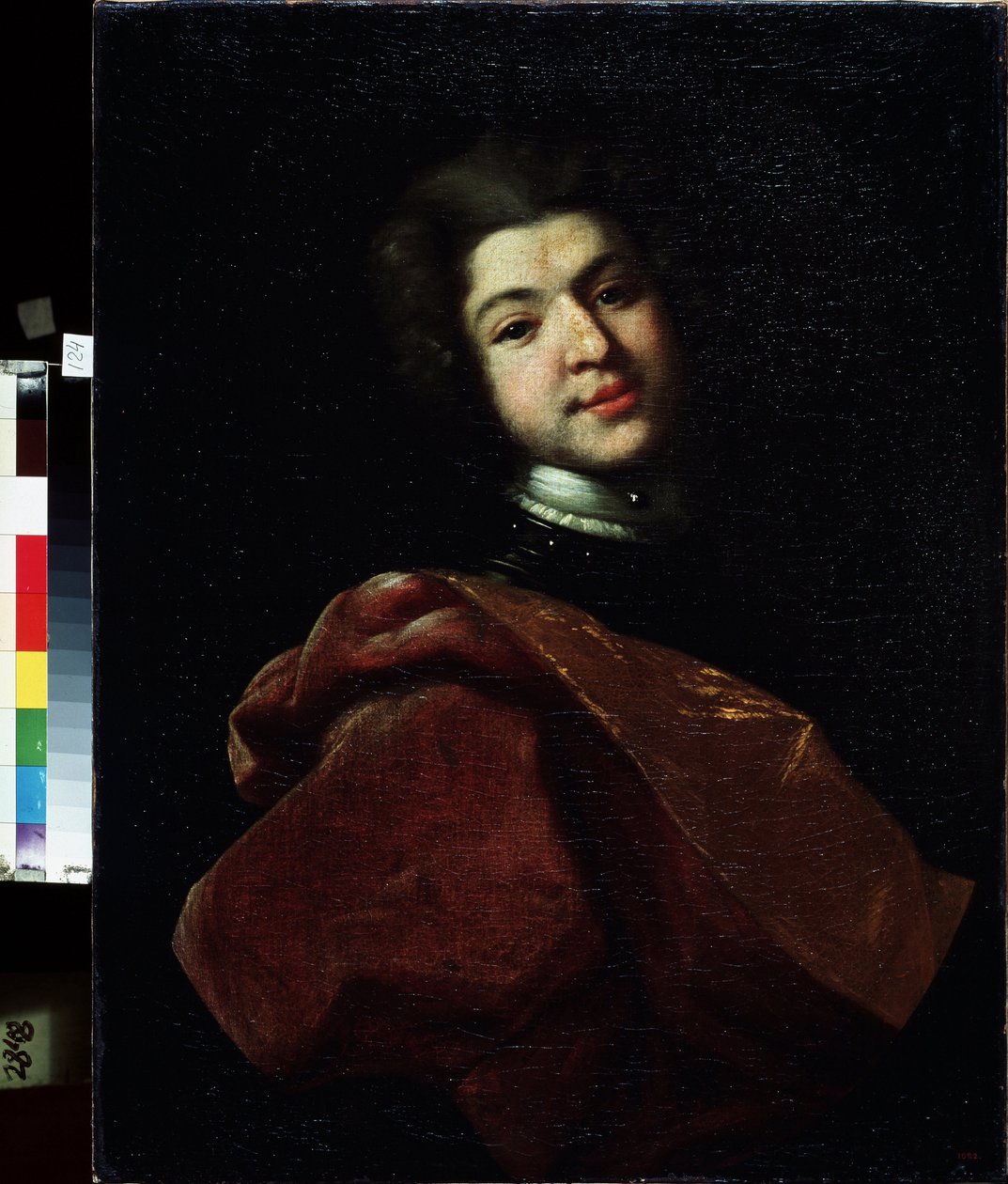 Portrét barona Sergeje Stroganova (1707-1756) (Portrét barona Sergeje Stroganova). Obraz od Ivana Nikitiče Nikitina (Nikitin) (cca 1680-po 1742), olej na plátně od Ivan Nikitich Nikitin