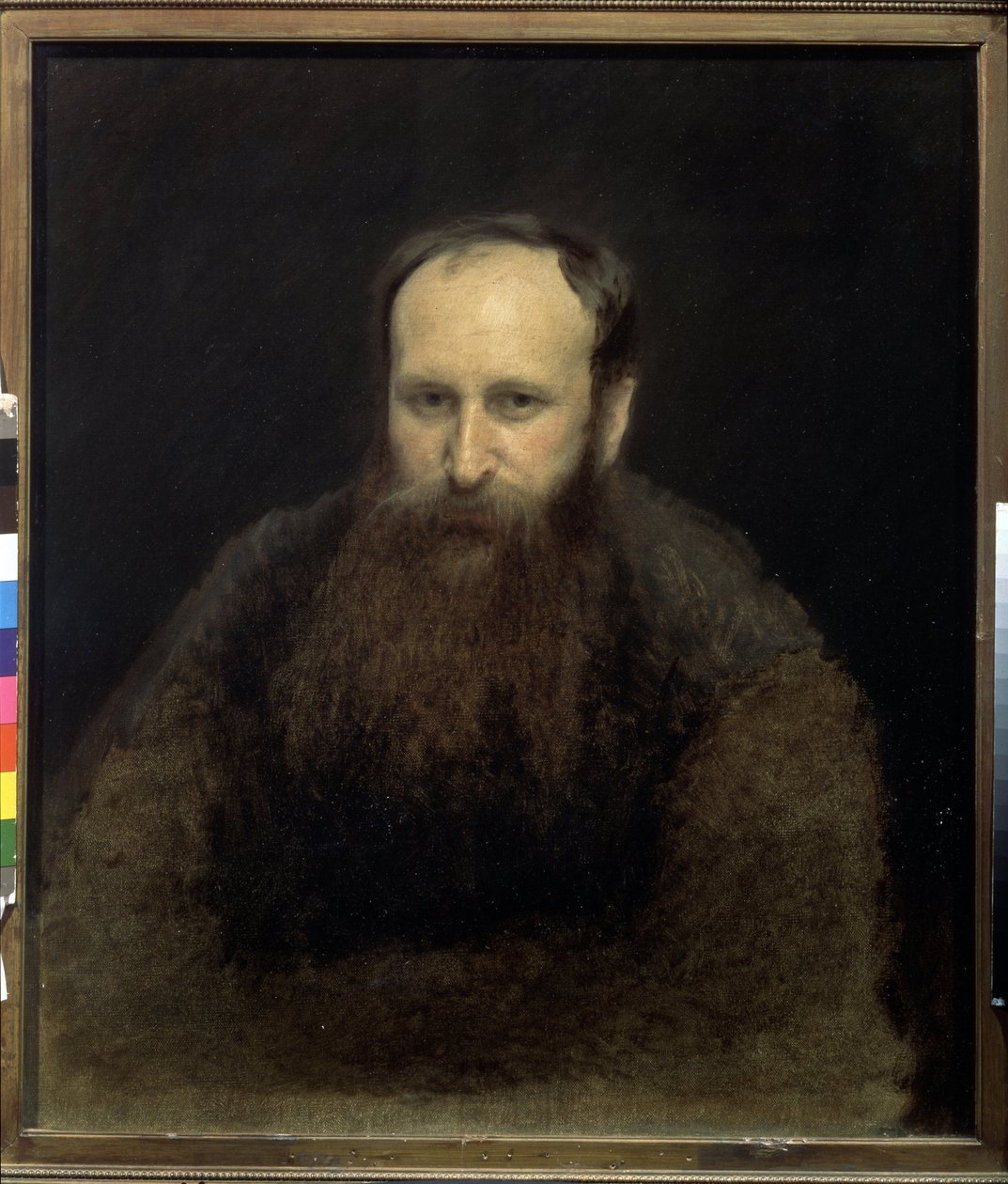 Portrét umělce Vasilije Vereščagina (1842-1904) (Portrét umělce V. Verščagina). obraz Ivana Nikolajeviče Kramského (1837-1887), olej na plátně od Ivan Nikolaevich Kramskoy