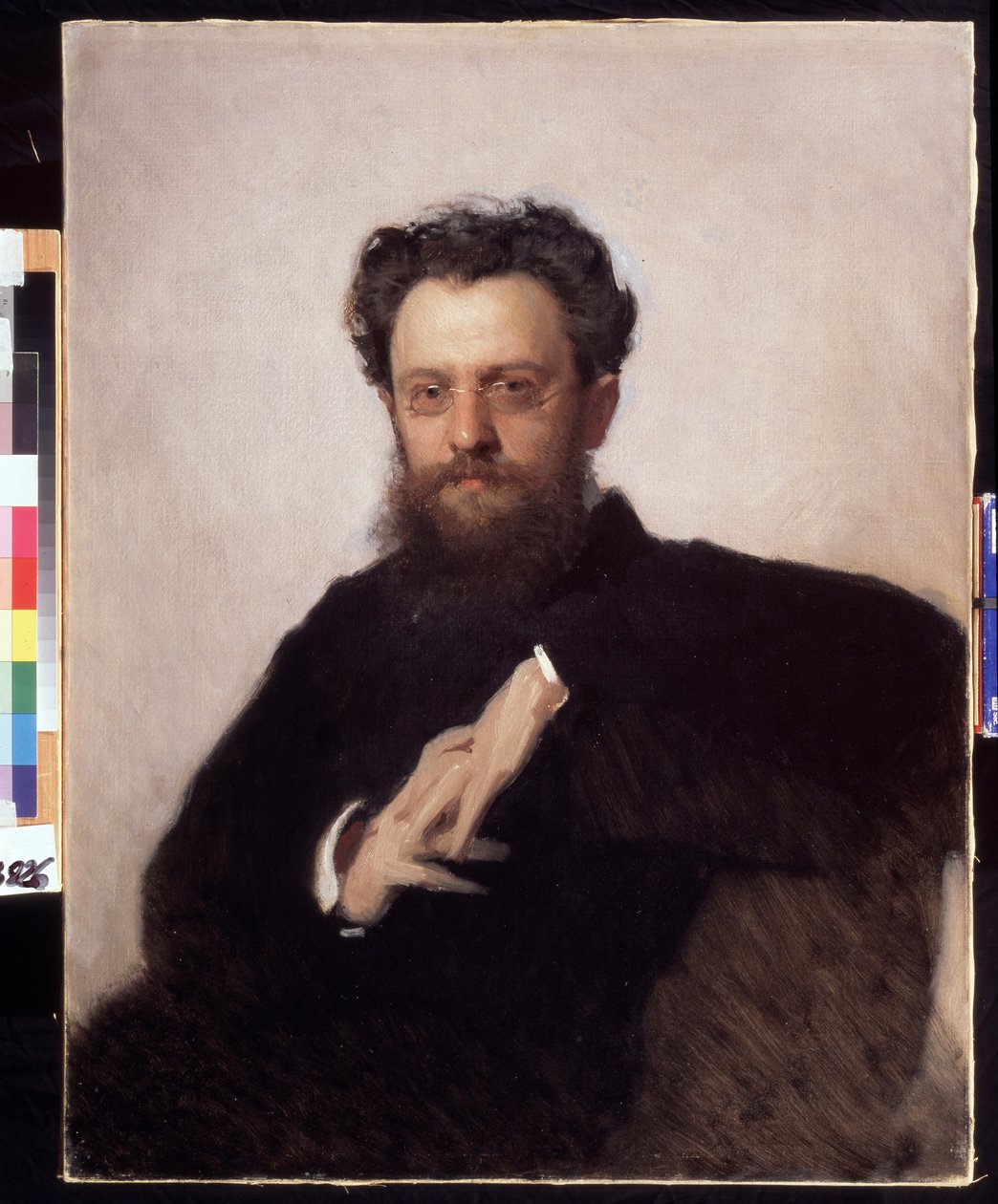 Portrét historika umění, profesora Adriana (Adriena) Prakhova (1846-1916) (Portrét historika umění, profesora A. Prakhova). Obraz Ivan Nikolajevič Kramskoj (1837-1887), olej na plátně od Ivan Nikolaevich Kramskoy