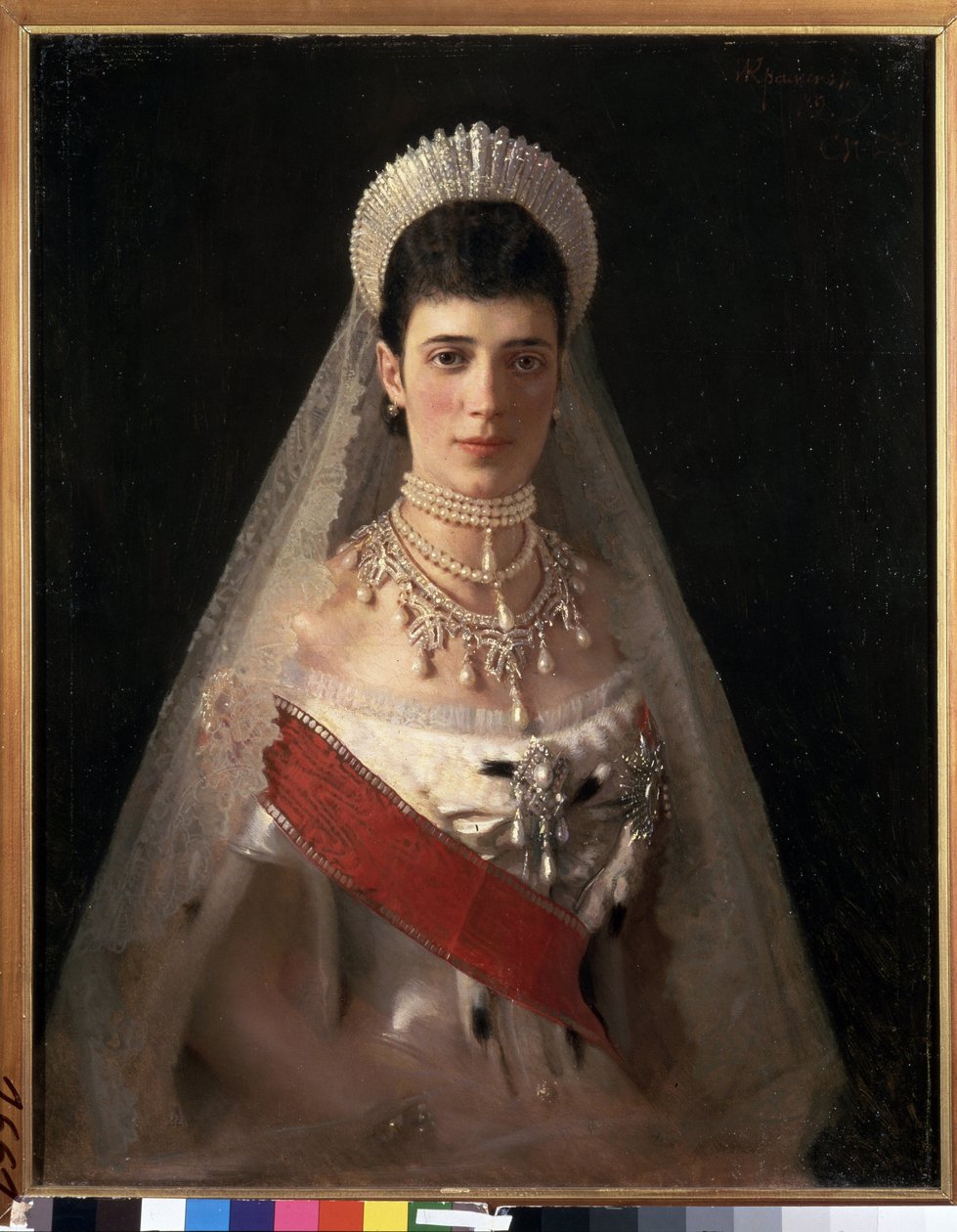Portrét císařovny Marie Fjodorovny, princezny Dagmar Dánské od Ivan Nikolaevich Kramskoy