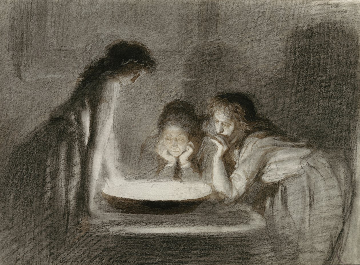 Štědrý večer věštění, 70. léta 19. století od Ivan Nikolaevich Kramskoy