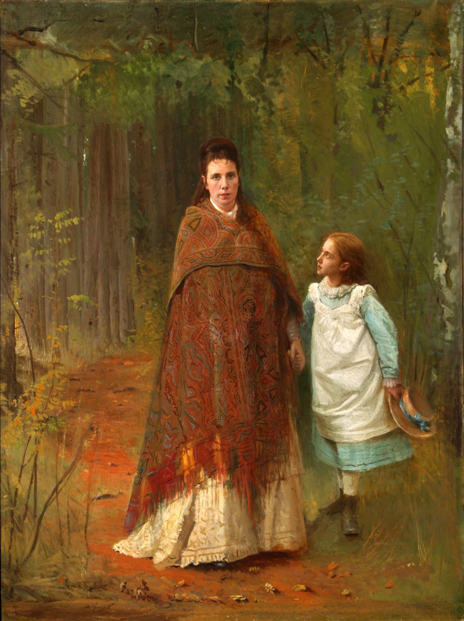 V parku. Portrét manželky a dcery umělců, 1875 od Ivan Nikolaevich Kramskoy