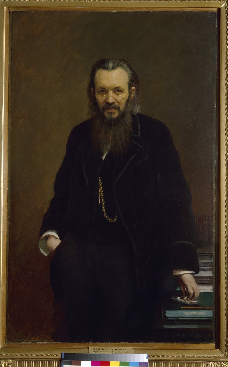Portrét nakladatele a novináře Aleksei Souvorin (1834-1912). Obraz Ivan Nikolajevič Kramskoj (1837-1887), olej na plátně od Ivan Nikolaevich Kramskoy