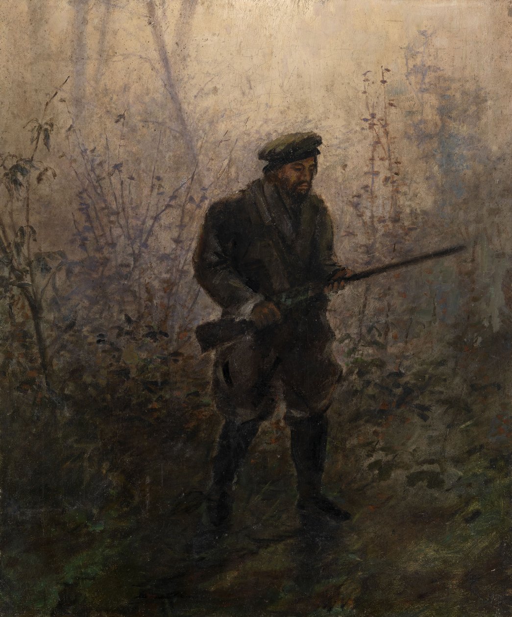 Lovec v lese od Ivan Pavlovich Pokhitonov
