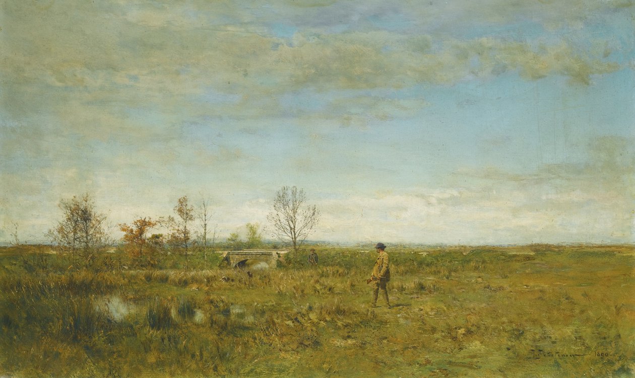 Lovci v Pont Long od Ivan Pavlovich Pokhitonov