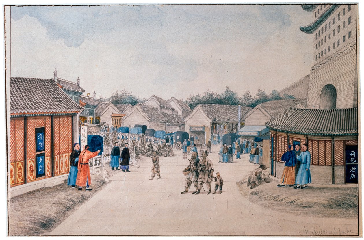 "Čínské skici, most Tsyan Minh", c1804-c1806 od Ivan Petrovich Alexandrov
