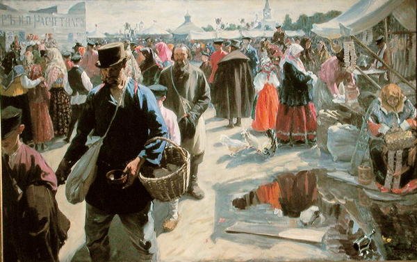 Jarmark, 1910-12 od Ivan Semyonovich Kulikov