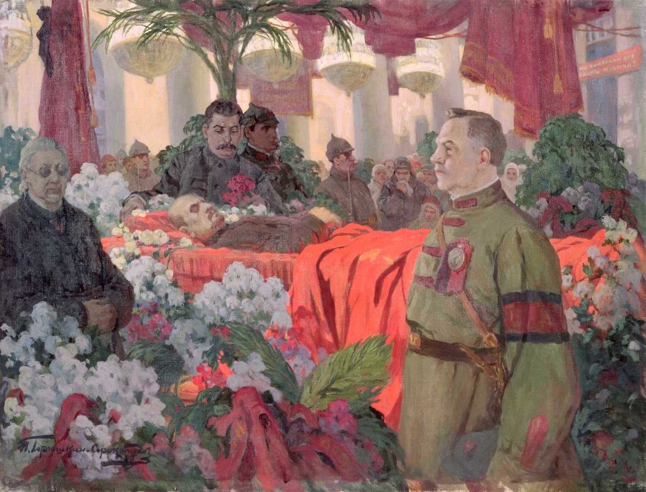 Leninův (1870-1924) pohřební obřad od Ivan Silych Goriuschkin Sorokopudov