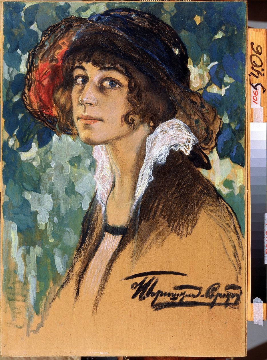 "Portrét komičky Antoniny Sobolščikové-Samariny (1896-1971)" od Ivan Silych Goriuschkin Sorokopudov