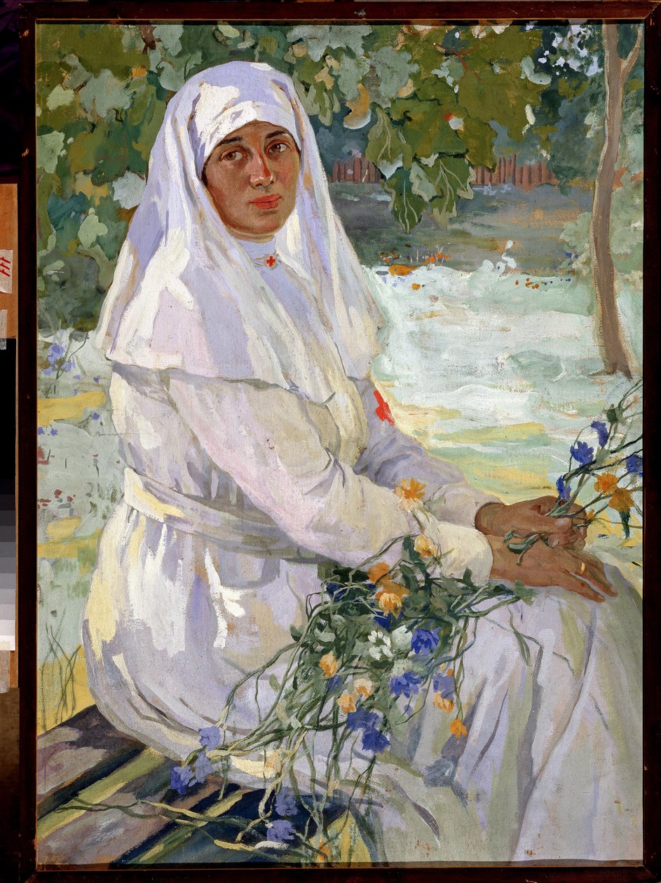 Červený kříž (Červený kříž) Sestra Portrét od Ivan Silych Goriuschkin Sorokopudov