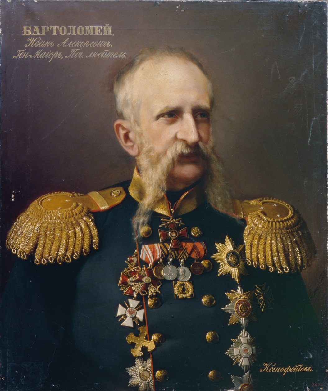 Portrét Ivana Alexejeviče Bartoloměje 18131870, 60. léta 19. století od Ivan Stepanovich Ksenofontov