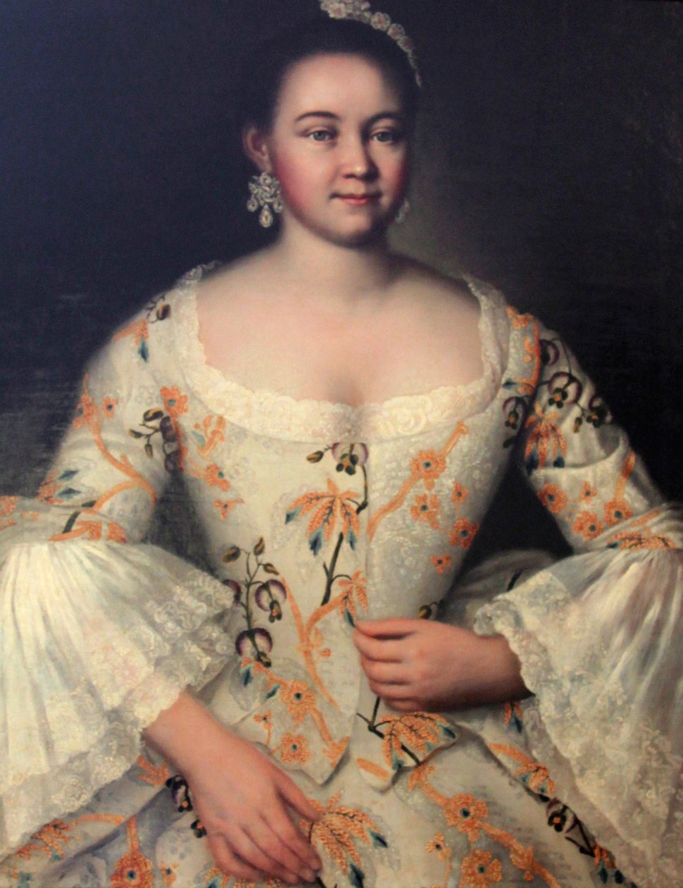 Stepanida Stepanovna Yakovleva, c1757-k1761 od Ivan Vishnyakov