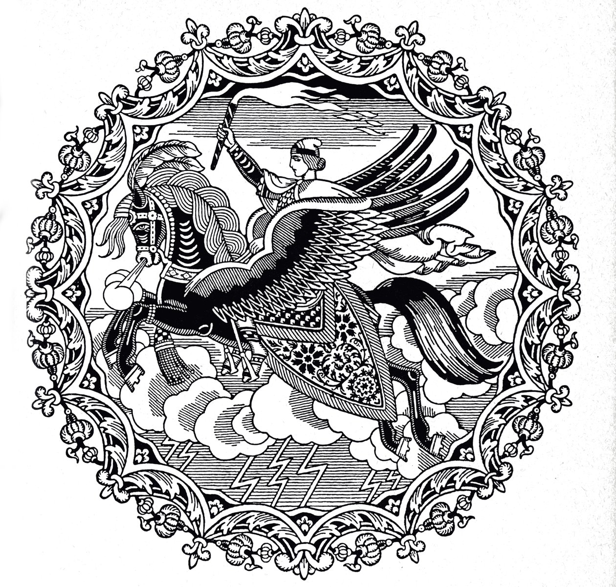 Ilya Muromets, 1934 od Ivan Yakovlevich Bilibin