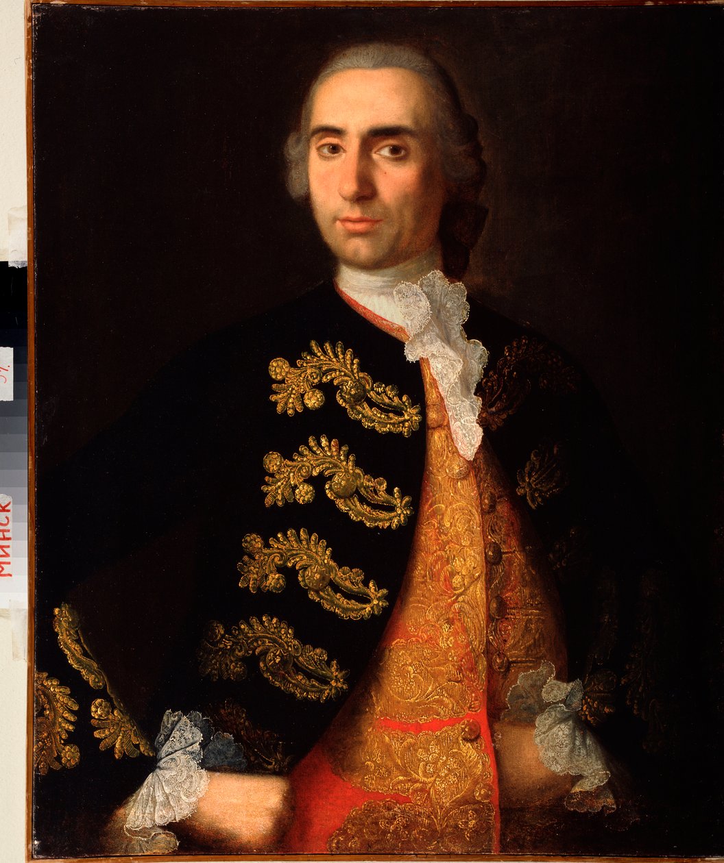 Portrét dYvan Kotsarev (Portrét Ivana Kotsareva) - Malba od Ivana Jakovleviče Vishnyakova (Vishnyakov) (1699-1761), huile sur toile od Ivan Yakovlevich Vishnyakov