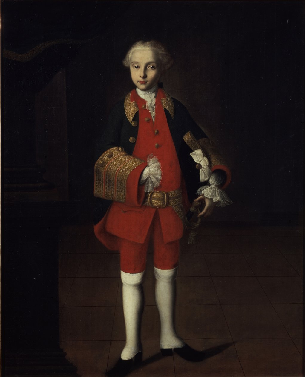 Portrét hraběte Wilhelma Georg von Fermor 1749-1828, c. 1750 od Ivan Yakovlevich Vishnyakov