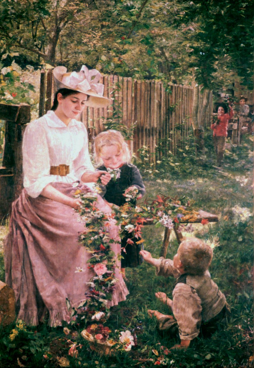 Léto, c1889-1890 od Ivana Kobilca