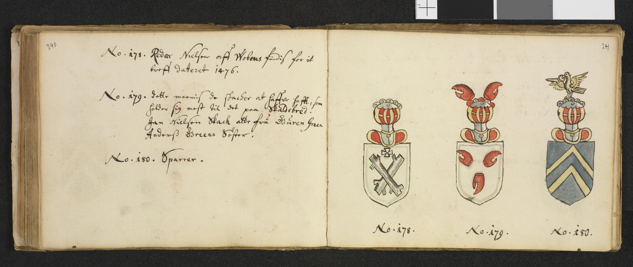 Ilustrace převzata ze soukromého archivu v Národní knihovně s názvem Insignia quædam virorum illustrium in Norvegia quodam habitantium od Iver Nielssøn Hirtzholm od Iver Hirtzholm