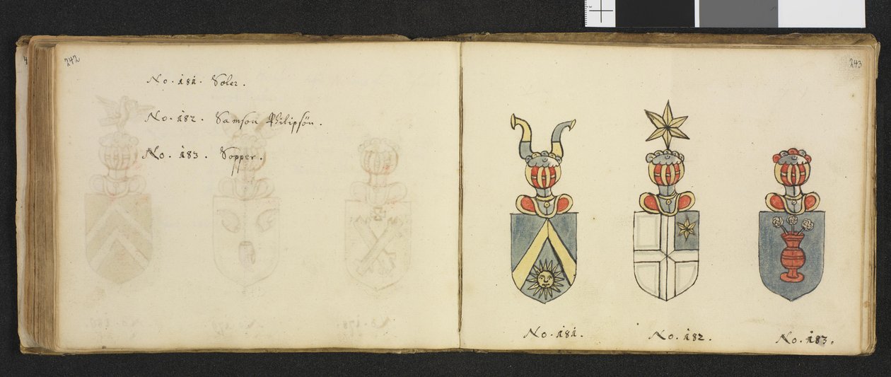 Ilustrace převzata ze soukromého archivu v Národní knihovně s názvem Insignia quædam virorum illustrium in Norvegia quodam habitantium od Iver Nielssøn Hirtzholm od Iver Hirtzholm