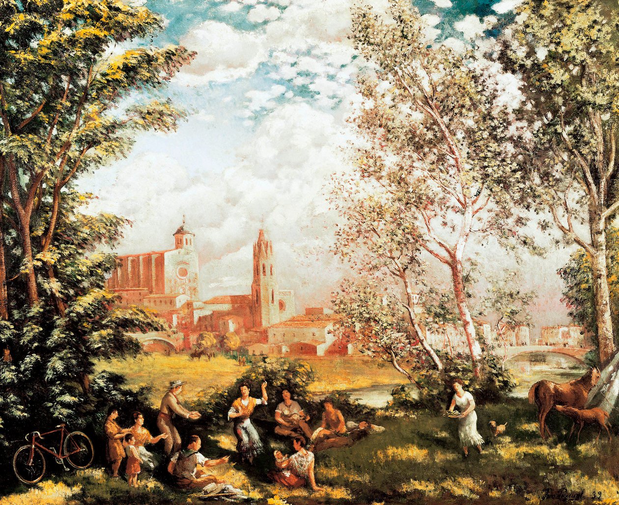 Obraz "Fete champetre" od Ivo Pascuala i Rodese (1883-1949). 1939 DR od Ivo Pascual i Rodes