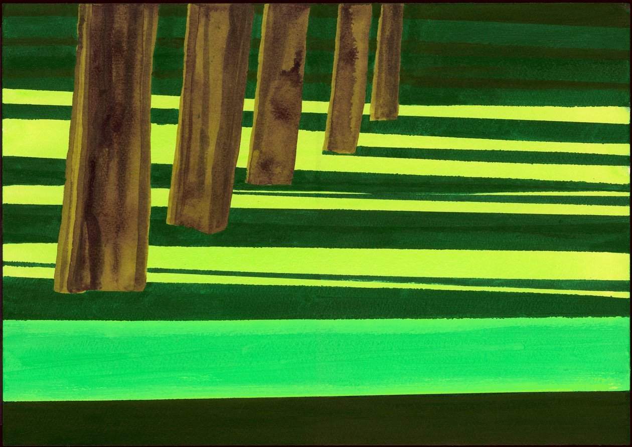Kensington Gardens Series: Dazzle, 2007 (kombinovaná média na papíře) od Izabella Godlewska de Aranda