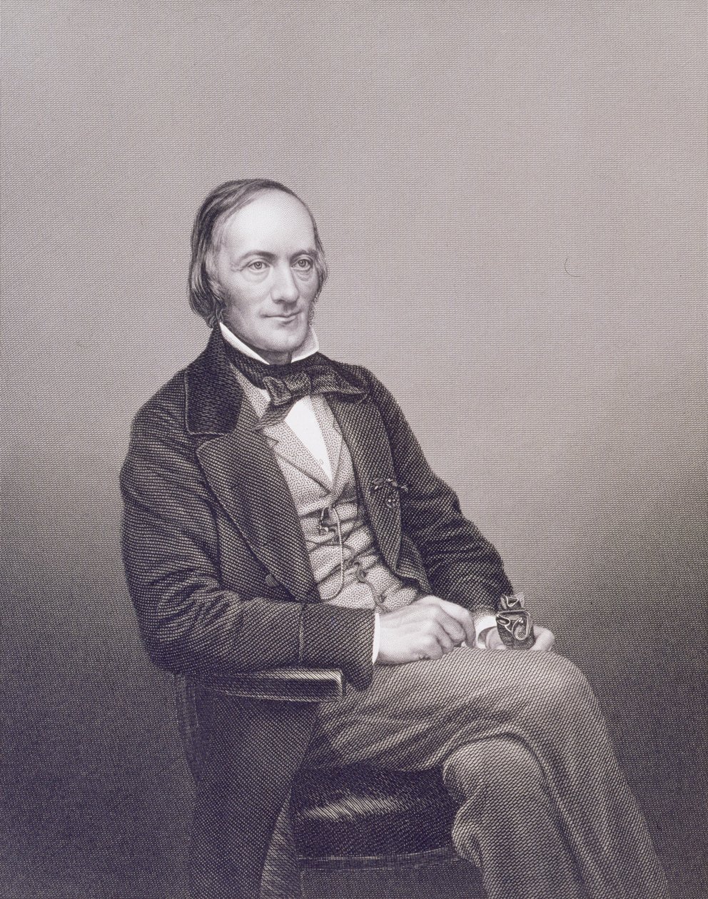 Profesor Owen, z Galerie portrétů významných osobností, 1861 (ocelová rytina) od J. and C. Watkins