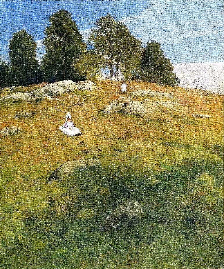 Letní odpoledne, krajina Shinnecock od J. Alden Weir