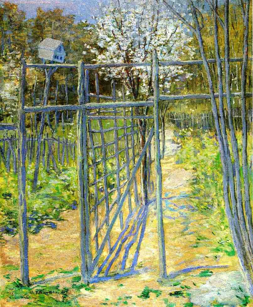 Šedý mřížoví od J. Alden Weir