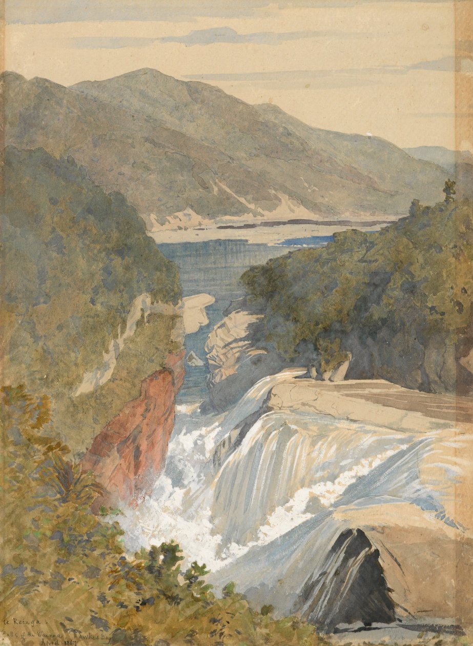Te Reinga, Falls of the Wairoa. Hawkes Bay od J. C. Richmond