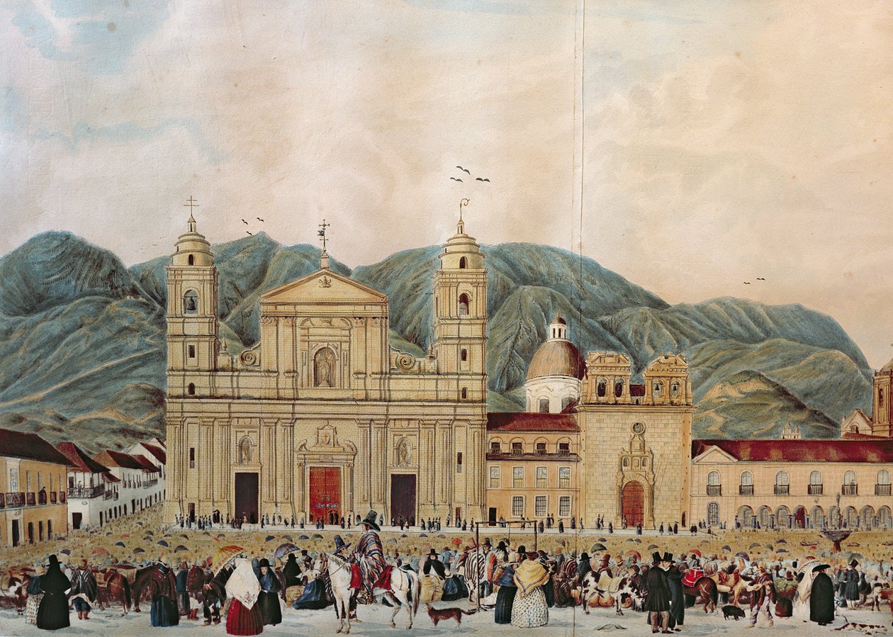 Plaza de Bolivar, Bogota, 1837 od J. Castillo