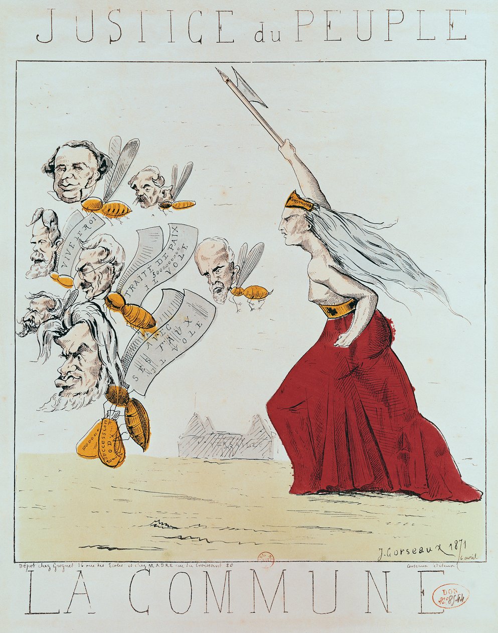 Alegorie komuny, 1871 od J. Corseaux