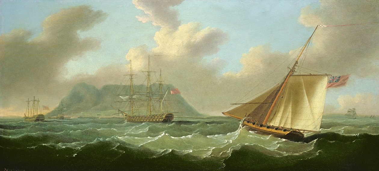 Lodní doprava u Kapského Města, 1806 od J. Francis Sartorius