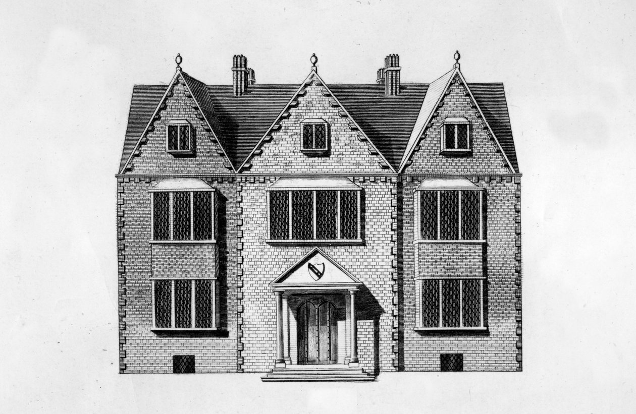 New Place, vyryl Andrew Birrell, 1790 od J Jordan