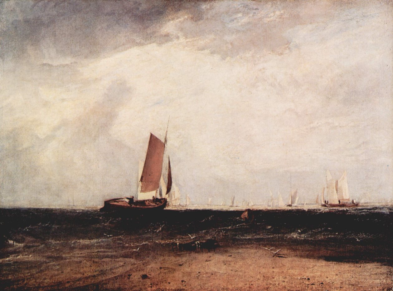 Rybaření na písku Blythe při přílivu od Joseph Mallord William Turner