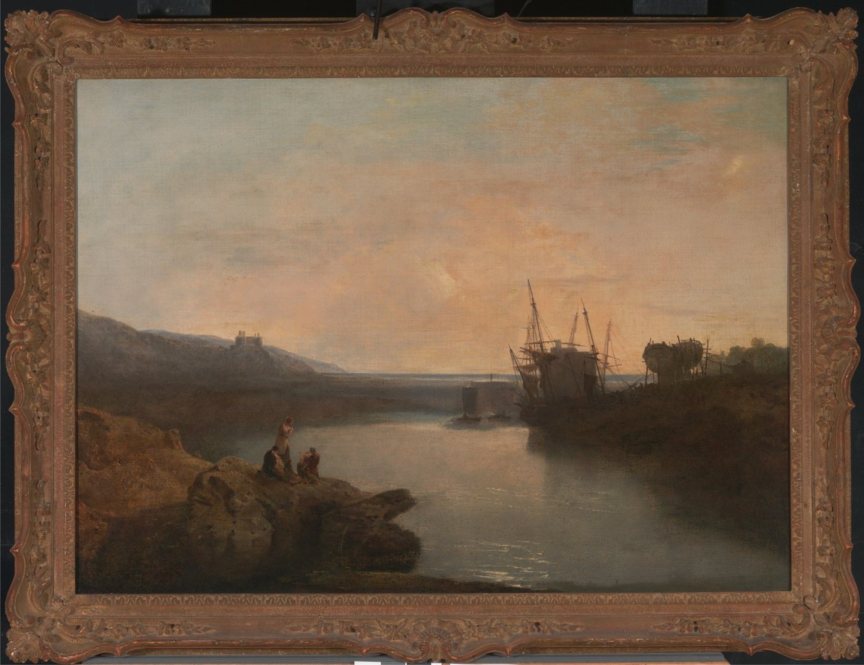 Hrad Harlech, od Twgwyn Ferry, Summer