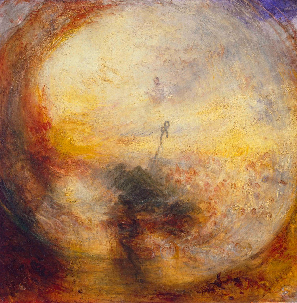 Světlo a barvy (Goetheova teorie) - Ráno po potopě - Mojžíš psaní knihy Genesis od Joseph Mallord William Turner