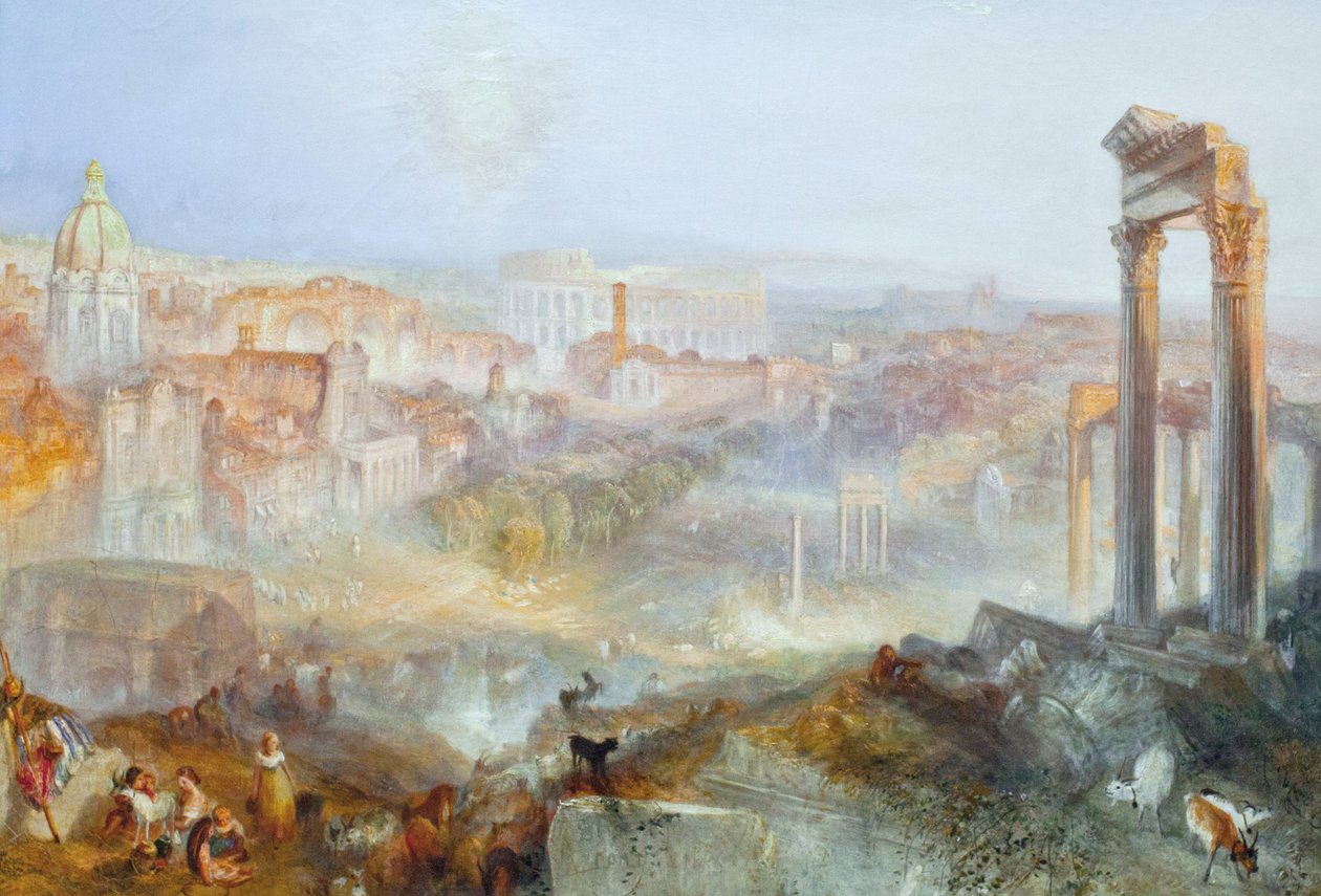 Moderní Řím - Campo Vaccino od Joseph Mallord William Turner