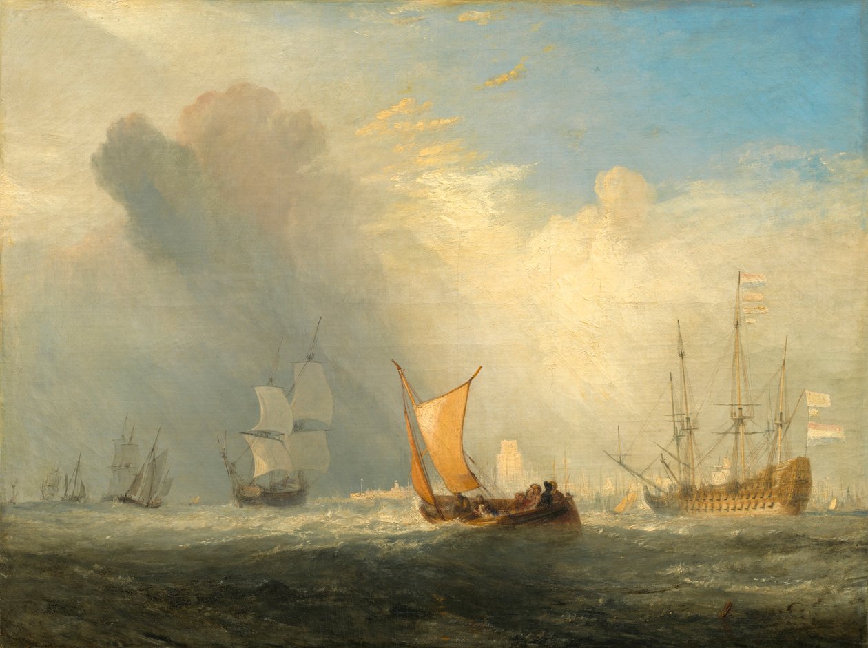 Trajektová loď Rotterdam od Joseph Mallord William Turner