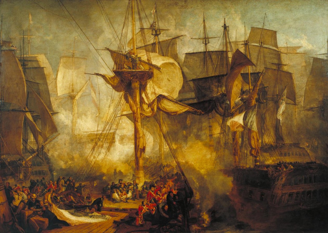 Bitva u Trafalgaru (1806) od Joseph Mallord William Turner