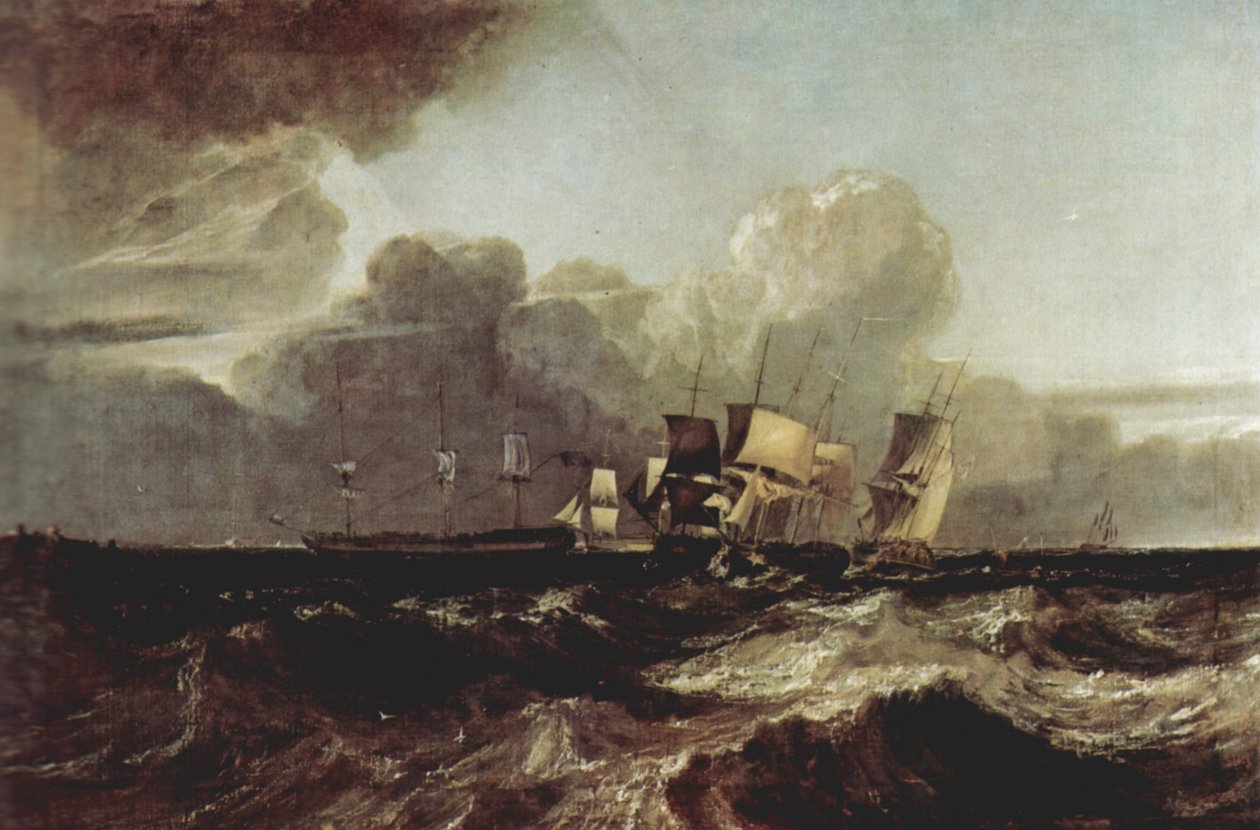 Lodě připlouvají ke kotvě od Joseph Mallord William Turner