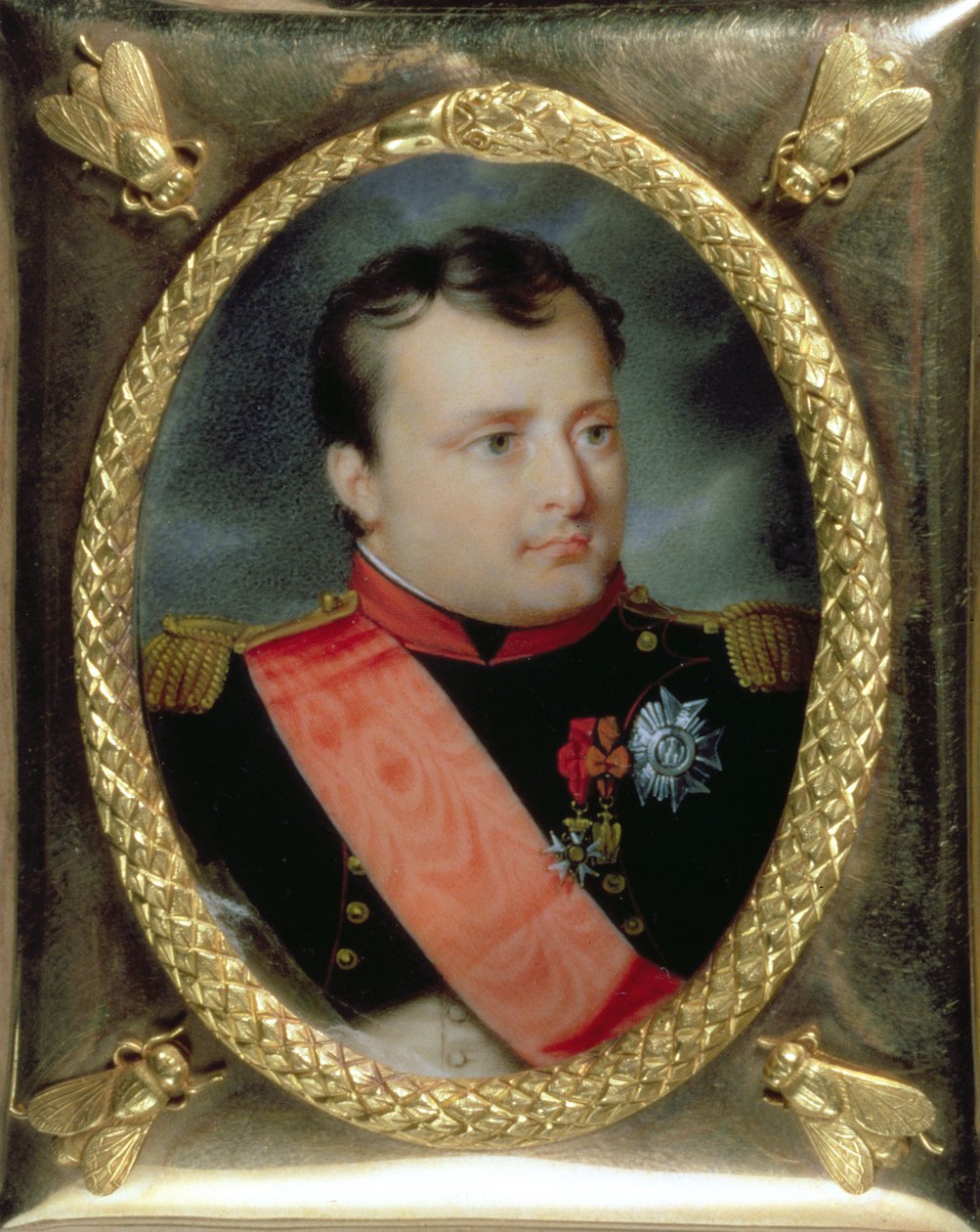 Portrétní miniatura Napoleona Bonaparta, 1815 (wc na slonovině) od J. Parent