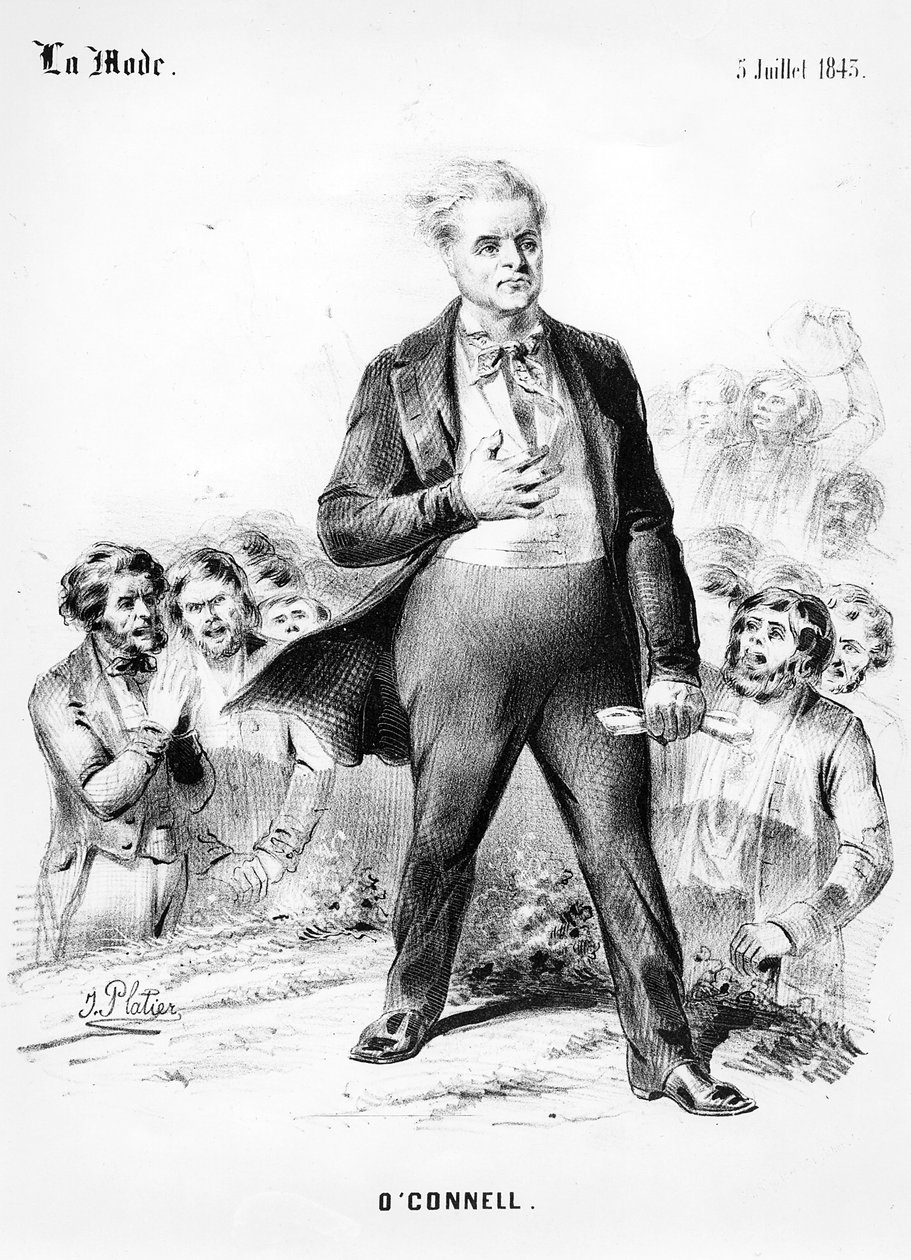 Daniel OConnell, z La Mode, 5. července 1843 od J. Platier