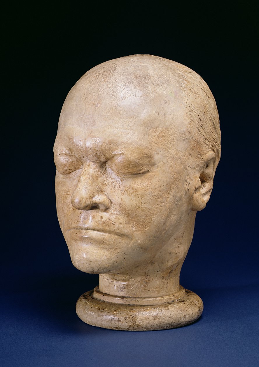 William Blake (1757-1827) Life Mask, 1823 (sádra) od J. S Deville