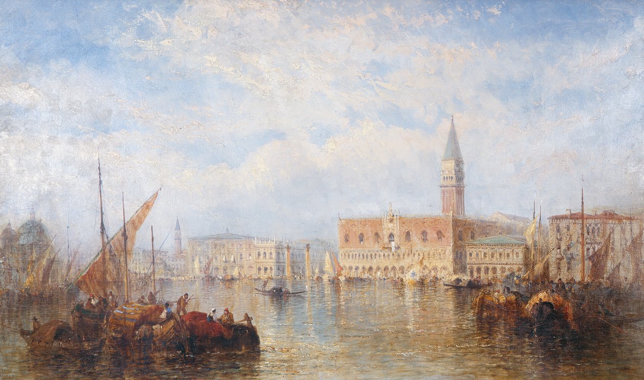 Pohled na Palazzo Ducale, Benátky od J. Vivian