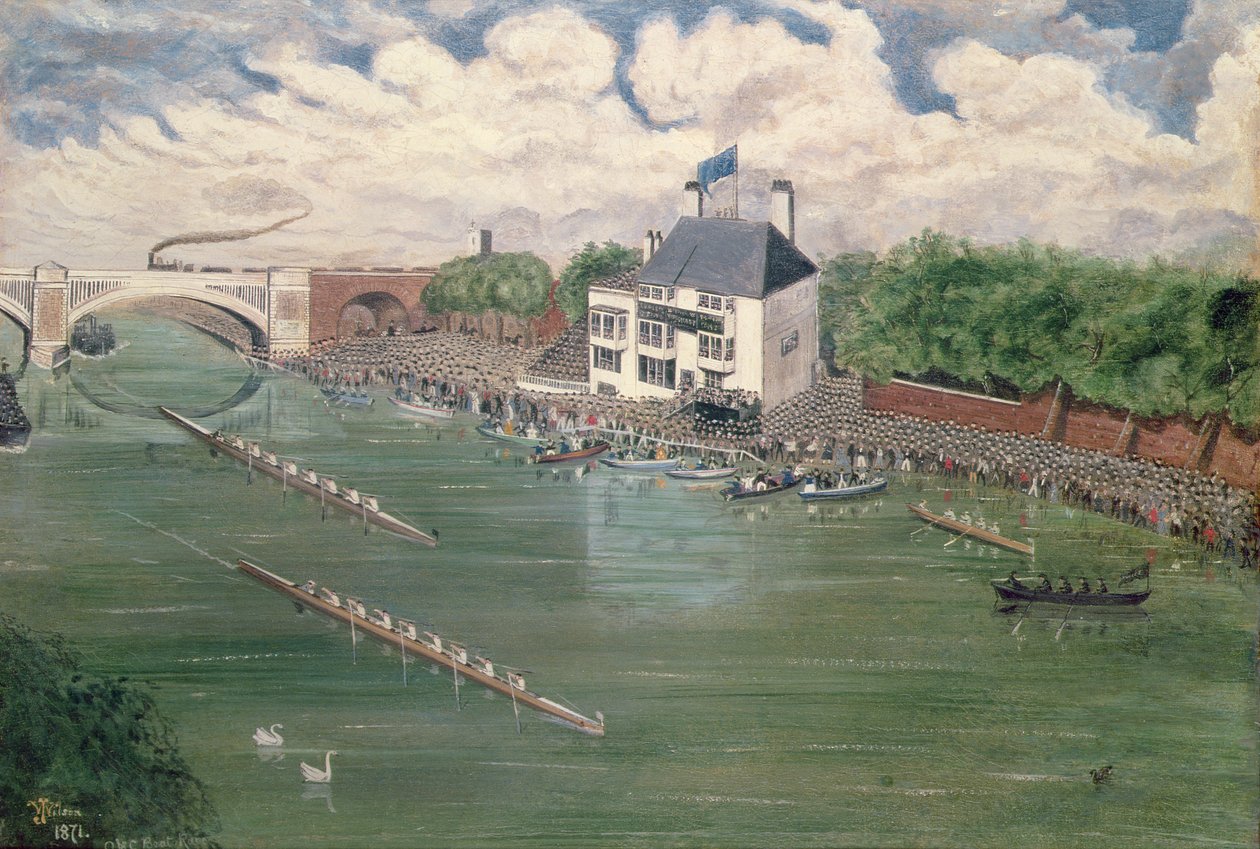 Lodní závod Oxford a Cambridge, 1871 od Lieutenant Colonel J. Wilson