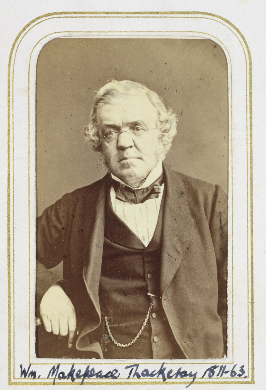 Portrét Williama Makepeace Thackeraye (1811-63) (tisk alba) od J.C. Watkins