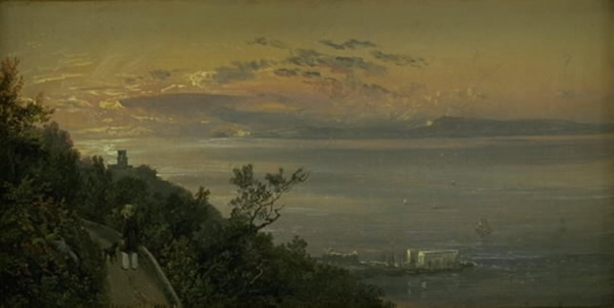 Pohled z kopců nad Castellamare v Neapoli od Johan Christian Dahl